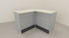 Modulo angolare a giorno interno a 90 colore alluminio cm. 64x64x106h