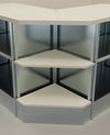 Modulo metallico angolare interno a giorno a 90 cm. 64x64x106h