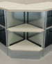 Modulo metallico angolare interno a giorno a 90 cm. 64x64x106h