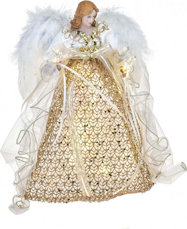 Angelo in resina decorazione natalizia 30,5cm con led statua per presepe Casa e cucina/Decorazioni per interni/Addobbi e decorazioni per ricorrenze/Decorazioni natalizie/Punte albero di Natale MagiediNatale.it - Altamura, Commerciovirtuoso.it