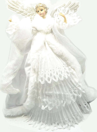 Angelo in resina decorazione natalizia 35 cm con led statua per presepe Casa e cucina/Decorazioni per interni/Addobbi e decorazioni per ricorrenze/Decorazioni natalizie/Punte albero di Natale MagiediNatale.it - Altamura, Commerciovirtuoso.it