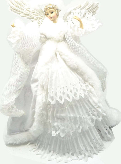 Angelo in resina decorazione natalizia 35 cm con led statua per presepe Casa e cucina/Decorazioni per interni/Addobbi e decorazioni per ricorrenze/Decorazioni natalizie/Punte albero di Natale MagiediNatale.it - Altamura, Commerciovirtuoso.it