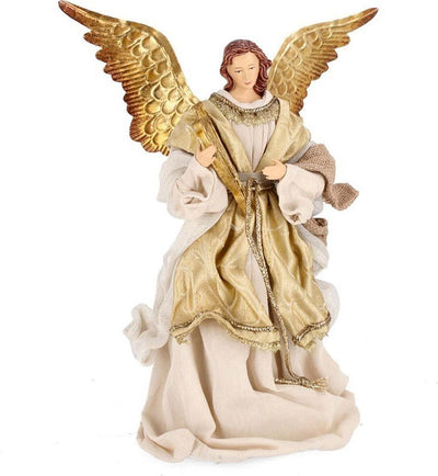 Angelo in tessuto e resina color Oro decorazione natalizia h 36 cm Casa e cucina/Decorazioni per interni/Addobbi e decorazioni per ricorrenze/Decorazioni natalizie/Presepi/Statuine e fondali per il presepe MagiediNatale.it - Altamura, Commerciovirtuoso.it