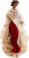 Angelo per presepe di natale statuetta h 35 cm in poli resina e tessuto su base con ali rimuovibili Casa e cucina/Decorazioni per interni/Addobbi e decorazioni per ricorrenze/Decorazioni natalizie/Punte albero di Natale MagiediNatale.it - Altamura, Commerciovirtuoso.it