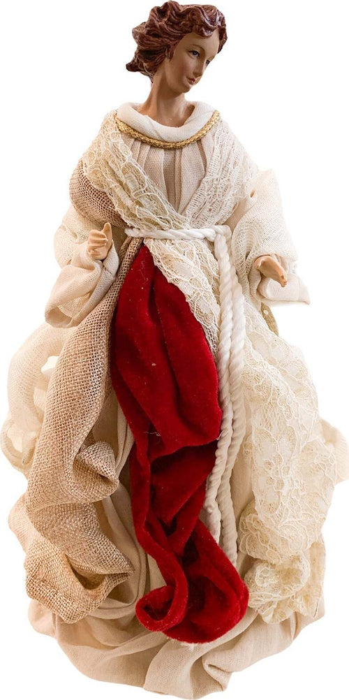 Angelo per presepe di natale statuetta h 35 cm in poli resina e tessuto su base con ali rimuovibili Casa e cucina/Decorazioni per interni/Addobbi e decorazioni per ricorrenze/Decorazioni natalizie/Punte albero di Natale MagiediNatale.it - Altamura, Commerciovirtuoso.it