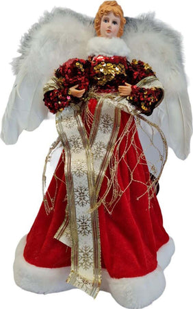 Angelo per presepe di natale statuetta h 40 cm in poli resina decorazione natalizia Casa e cucina/Decorazioni per interni/Addobbi e decorazioni per ricorrenze/Decorazioni natalizie/Punte albero di Natale MagiediNatale.it - Altamura, Commerciovirtuoso.it