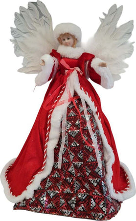 Angelo per presepe di natale statuetta h 41cm in poli resina decorazione natalizia Casa e cucina/Decorazioni per interni/Addobbi e decorazioni per ricorrenze/Decorazioni natalizie/Punte albero di Natale MagiediNatale.it - Altamura, Commerciovirtuoso.it