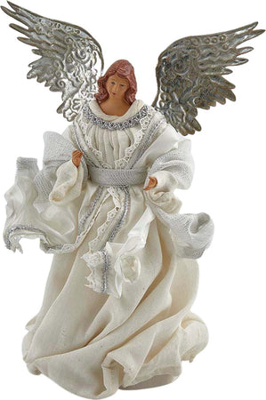 Angelo per presepe statuetta con ali in metallo decorazione natalizia h 30 cm Casa e cucina/Decorazioni per interni/Addobbi e decorazioni per ricorrenze/Decorazioni natalizie/Punte albero di Natale MagiediNatale.it - Altamura, Commerciovirtuoso.it