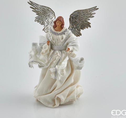 Angelo per presepe statuetta con ali in metallo decorazione natalizia h 30 cm Casa e cucina/Decorazioni per interni/Addobbi e decorazioni per ricorrenze/Decorazioni natalizie/Punte albero di Natale MagiediNatale.it - Altamura, Commerciovirtuoso.it