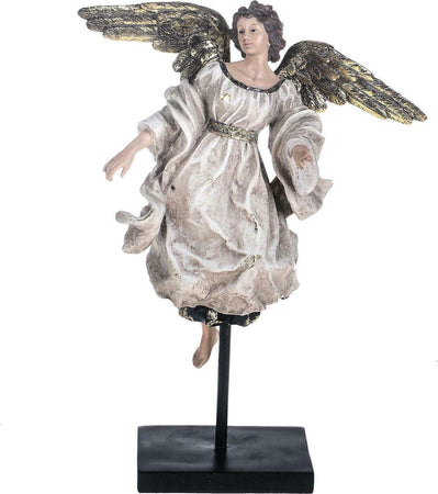 Angelo su piedistallo h 41 cm decorazione natalizia sopramobile Casa e cucina/Decorazioni per interni/Addobbi e decorazioni per ricorrenze/Decorazioni natalizie/Schiaccianoci MagiediNatale.it - Altamura, Commerciovirtuoso.it