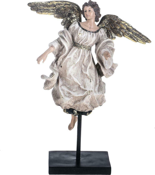 Angelo su piedistallo h 41 cm decorazione natalizia sopramobile Casa e cucina/Decorazioni per interni/Addobbi e decorazioni per ricorrenze/Decorazioni natalizie/Schiaccianoci MagiediNatale.it - Altamura, Commerciovirtuoso.it