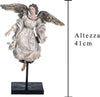 Angelo su piedistallo h 41 cm decorazione natalizia sopramobile Casa e cucina/Decorazioni per interni/Addobbi e decorazioni per ricorrenze/Decorazioni natalizie/Schiaccianoci MagiediNatale.it - Altamura, Commerciovirtuoso.it