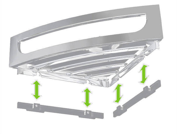 Angolare Doccia In Abs Cromato Serie Clip 2 Design Moderno Made In Italy Mensola Cromata Effetto Acciaio Lucido