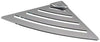 Angolare Doccia in Acciaio Inox Serie Point 1 Mensola Ad Angolo per Doccia Made in Italy Design Moderno