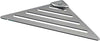 Angolare Doccia in Acciaio Inox Serie Point 2 Mensola Angolare Doccia Design Moderno Made in Italy