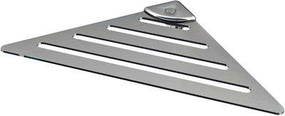 Angolare Doccia in Acciaio Inox Serie Point 2 Mensola Angolare Doccia Design Moderno Made in Italy