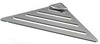 Angolare Doccia in Acciaio Inox Serie Point 2 Mensola Angolare Doccia Design Moderno Made in Italy