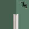 Pacco da 5 barre (12ml) di Profilo Angolare DUCALE in POLIMERI FeelingWood-HD 29x29mm - BIANCO
