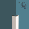 Pacco da 5 barre (12ml) di Profilo Angolare in POLIMERI FeelingWood-HD 30x30mm - BIANCO