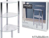 Angoliera 3 Ripiani Scaffale Angolare In Vetro Trasparente 77 X 30 X 30cm 726110 Casa e cucina/Organizzazione interni/Porta oggetti cassetti e scaffali/Mensole da muro Trade Shop italia - Napoli, Commerciovirtuoso.it