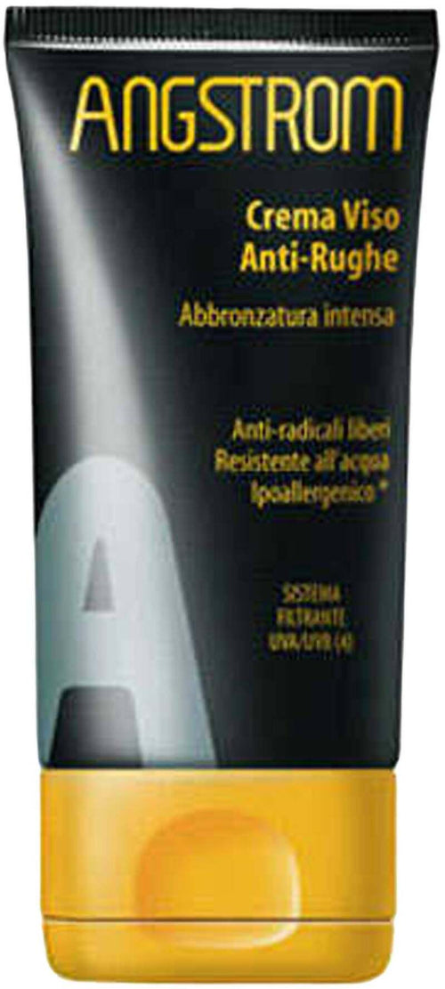 Angstrom Crema Viso Antirughe Abbronzatura Intensa SPF 4 Protezione Solare Bassa 50 Ml Resiste All'acqua - Senza Profumo