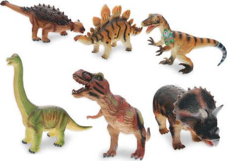 Animale-gioco-Teorema-65088-GEO-NATURE-Dinosauro-soffice-Assortito