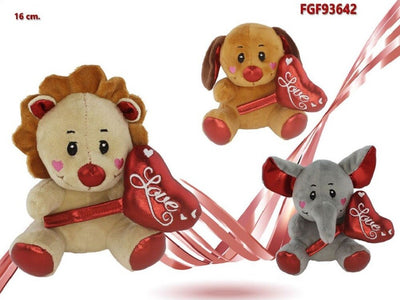 Animali Peluche Con Cuore Scritta Love Lam? 16cm San Valentino 3 Mod. Ass. 93642 Giochi e giocattoli/Peluche/Animali di peluche Trade Shop italia - Napoli, Commerciovirtuoso.it