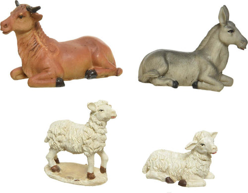 Animali per la natività, decorazione per presepe da 7 cm, 4 pezzi Casa e cucina/Decorazioni per interni/Addobbi e decorazioni per ricorrenze/Decorazioni natalizie/Presepi/Statuine e fondali per il presepe MagiediNatale.it - Altamura, Commerciovirtuoso.it