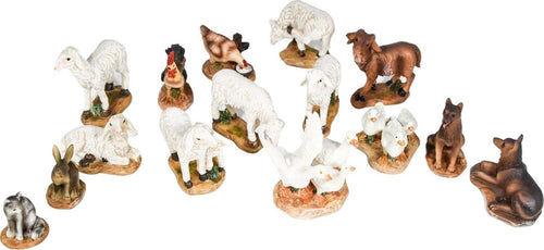 Animali per presepe in poliresina dipinti a mano statuine da fattoria h 2,5 cm Casa e cucina/Decorazioni per interni/Addobbi e decorazioni per ricorrenze/Decorazioni natalizie/Presepi/Statuine e fondali per il presepe MagiediNatale.it - Altamura, Commerciovirtuoso.it