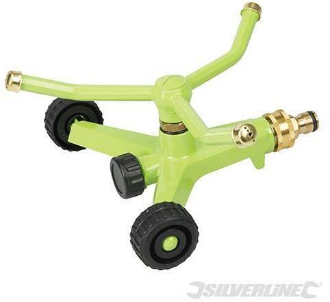 Annaffiatore attacco da 1/2 resistente a 3 bracci in ottone Silverline 100 mm