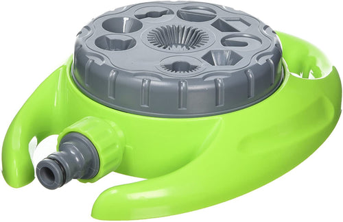 Annaffiatore irrigatore spruzzatore a disco con 9 regolazioni rotazione 360° Silverline