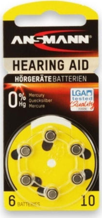 Ansmann-Batteria-bottone-Zinco-Aria-da-1,4V-Conf-6-pz