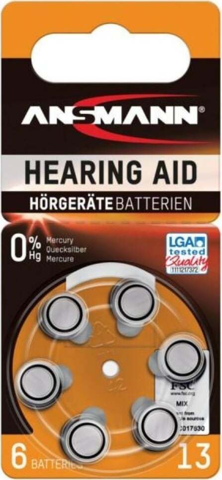 Ansmann-batteria-per-apparecchi-acustici-zinco-aria-1,45V