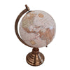 Mappamondo decorativo per scrivania con piedistallo in ottone h 28 cm