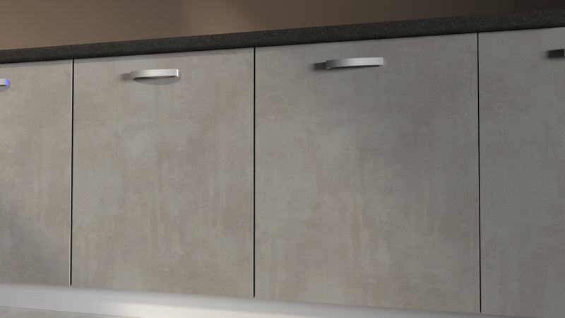 Anta per mobili in Legno nobilitato Compresa di Maniglia spessore 1.8 cm 90x60 in colore cemento