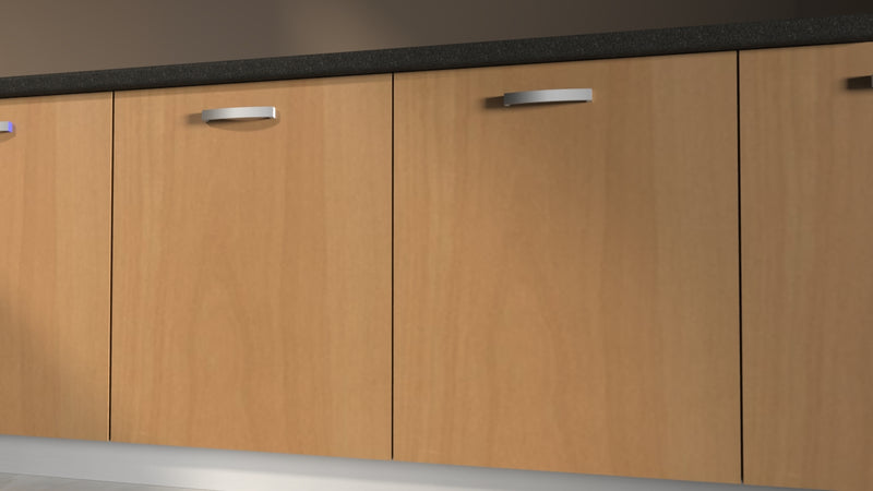 Anta per mobili in Legno nobilitato Compresa di Maniglia spessore 1.8 cm 90x60 in colore faggio
