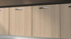 Anta per mobili in Legno nobilitato Compresa di Maniglia spessore 1.8 cm 90x30 in colore rovere