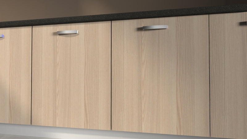 Anta per mobili in Legno nobilitato Compresa di Maniglia spessore 1.8 cm 90x30 in colore rovere