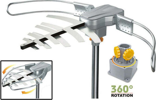 Antenna-Amplificata-Interni-Esterno-Rotante-Hdtv-Dvb-t-Dvb-t2-Uhf-Vhf-Fullhd