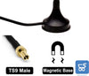 Antenna Base Magnetica 12dBi 4G Ripetitore di Segnale per Interni Esterni connettore TS9
