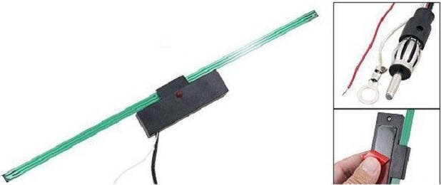 ANTENNA INTERNA ADESIVA ELETTRONICA 605 AMPLIFICATA UNIVERSALE PER AUTO FM 12V  Trade Shop italia - Napoli, Commerciovirtuoso.it