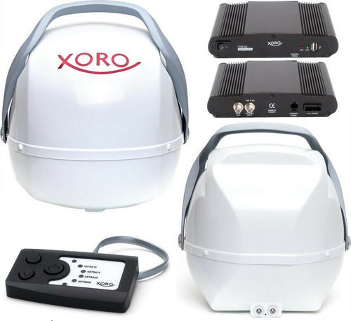 Antenna-Satellitare-Portatile-Automatica-Mobile-38-CM-DVB-S2-LNB-Twin-per-Camper-Camion-e-Automobile-XORO-MPA-38
