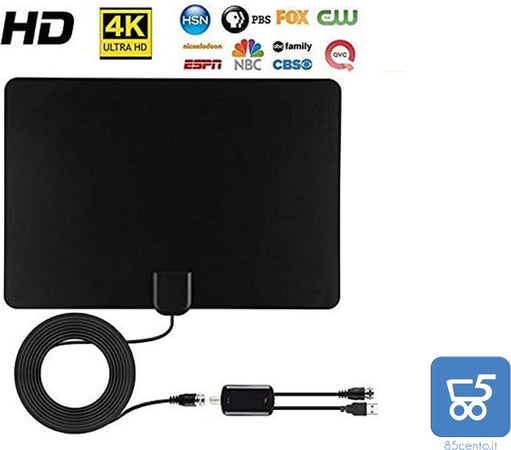 Antenna TV, SUNRASE 13FT Aggiornato USB Alimentato Amplificato Antenna1080P HDTV Digitale Con 13 Metri Indoor ad Antenna TV Via Cavo Per Canali Locali
