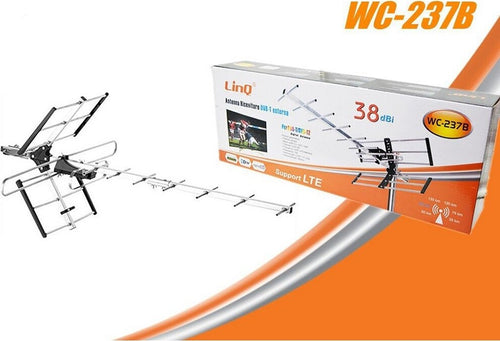Antenna Tv Uhf Dvb-t Dvb-t2 Digitale Esterno Amplificata Hdtv Lte 38dbi Wc-237b Elettronica/Home Cinema TV e video/Accessori/Antenne/Antenne TV Trade Shop italia - Napoli, Commerciovirtuoso.it