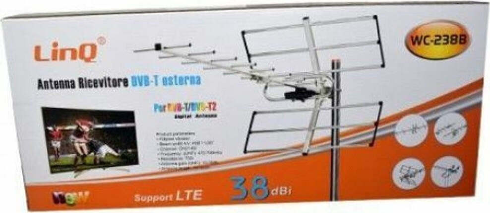 Antenna Tv Uhf Dvb-t Dvb-t2 Digitale Esterno Amplificata Ricevitore 38dbi Wc-238b Elettronica/Home Cinema TV e video/Accessori/Antenne/Antenne TV Trade Shop italia - Napoli, Commerciovirtuoso.it