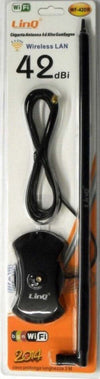 ANTENNA WIFI WIRELESS LAN IEEE 42dBi* OMNIDIREZIONALE WI-FI 2.4 Ghz LINQ WF-42DB  Trade Shop italia - Napoli, Commerciovirtuoso.it