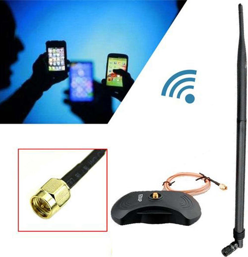 ANTENNA WIFI WIRELESS OMNIDIREZIONALE 28dBi ATTACCO RP-SMA 2.4GHz BASE MAGNETICA  Trade Shop italia - Napoli, Commerciovirtuoso.it