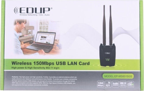 ANTENNA WIRELESS WIFI 150Mbps 2.4Ghz 6dbi LAN USB ALTA POTENZA COMPUTER  Trade Shop italia - Napoli, Commerciovirtuoso.it