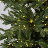 Albero di natale Tonale con Led e Tronco Marrone 80% PE Effetto Real Touch