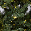 Albero di natale Tonale con Led e Tronco Marrone 80% PE Effetto Real Touch